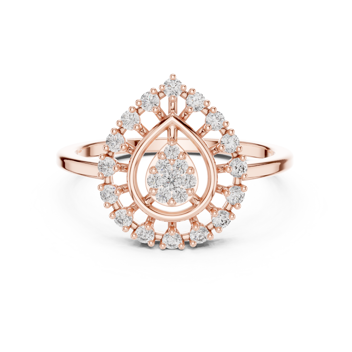 Round 10K 14K 18K 22K Rose Gold