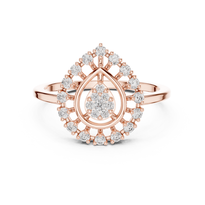 Round 10K 14K 18K 22K Rose Gold