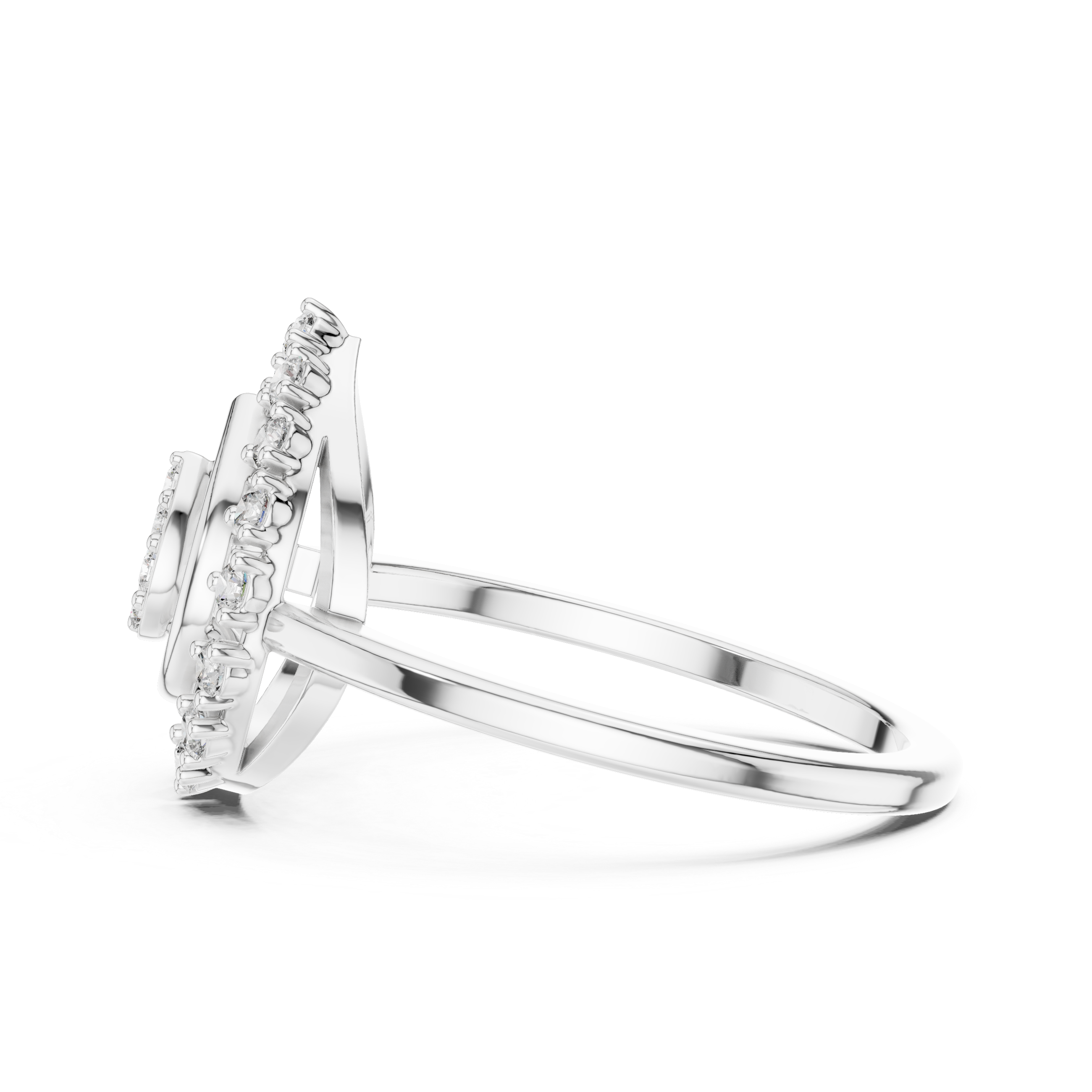 Round 10K 14K 18K 22K White Gold