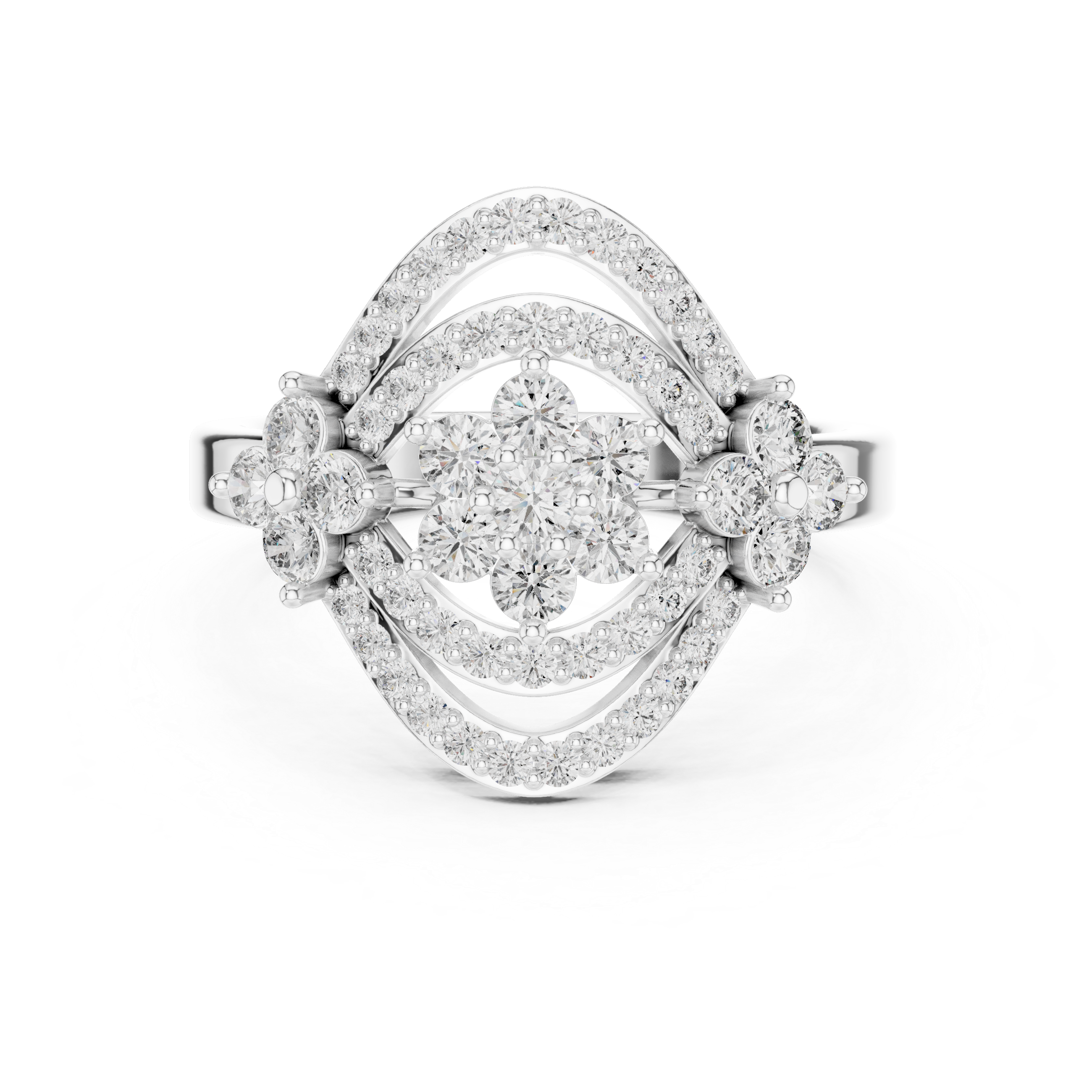 Round 10K 14K 18K 22K White Gold