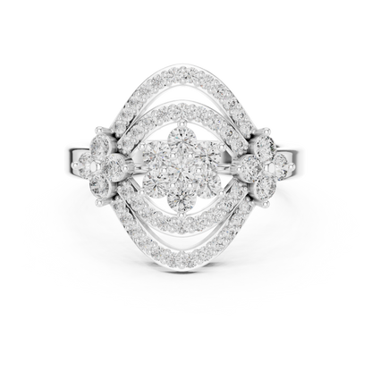 Round 10K 14K 18K 22K White Gold