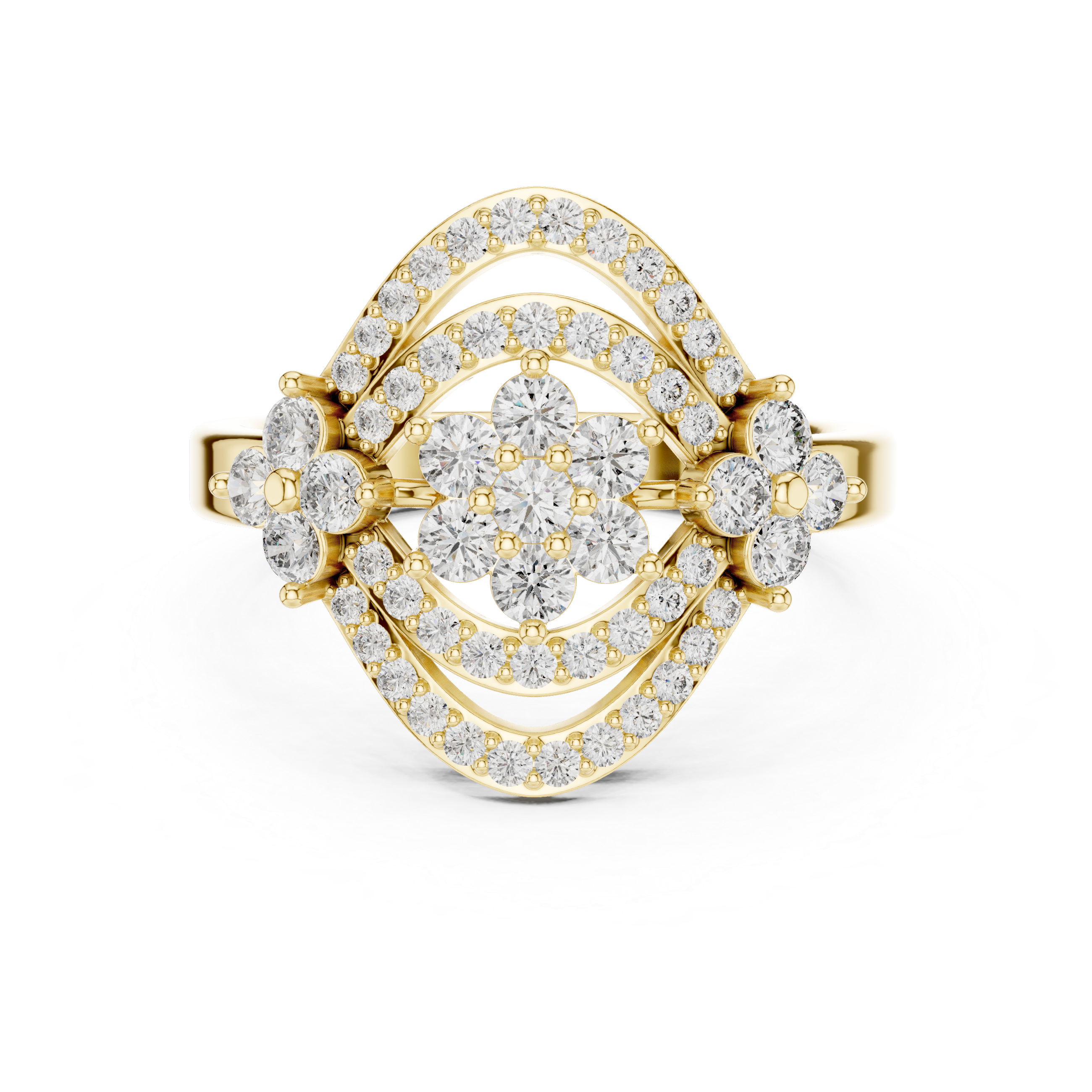 Round 10K 14K 18K 22K Yellow Gold