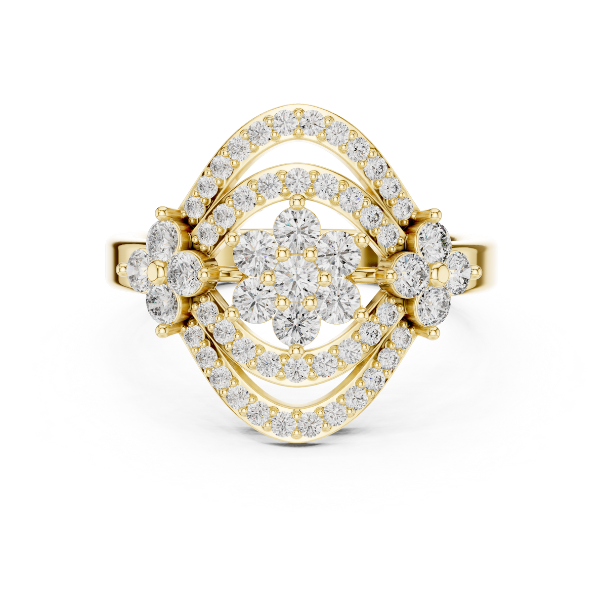 Round 10K 14K 18K 22K Yellow Gold
