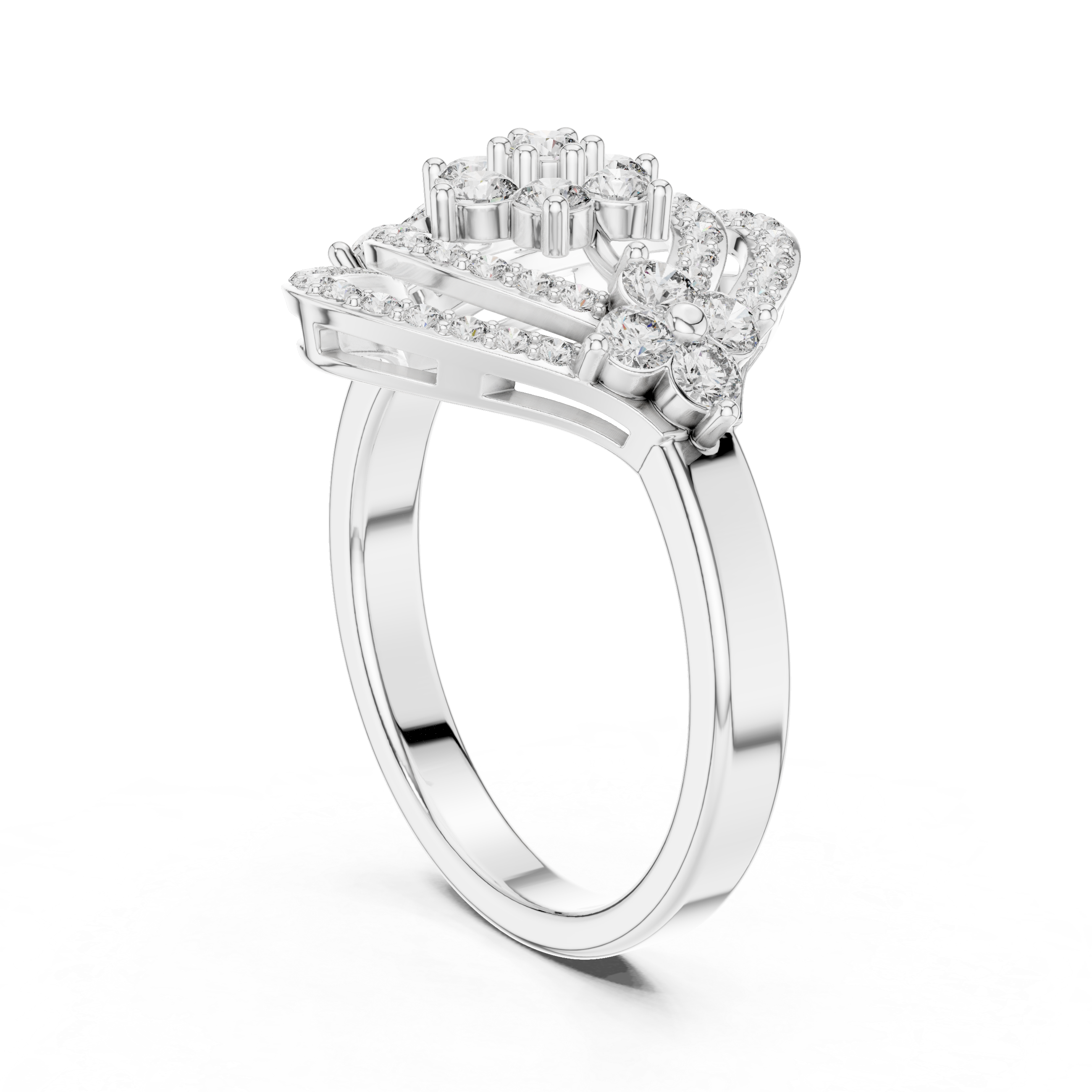 Round 10K 14K 18K 22K White Gold