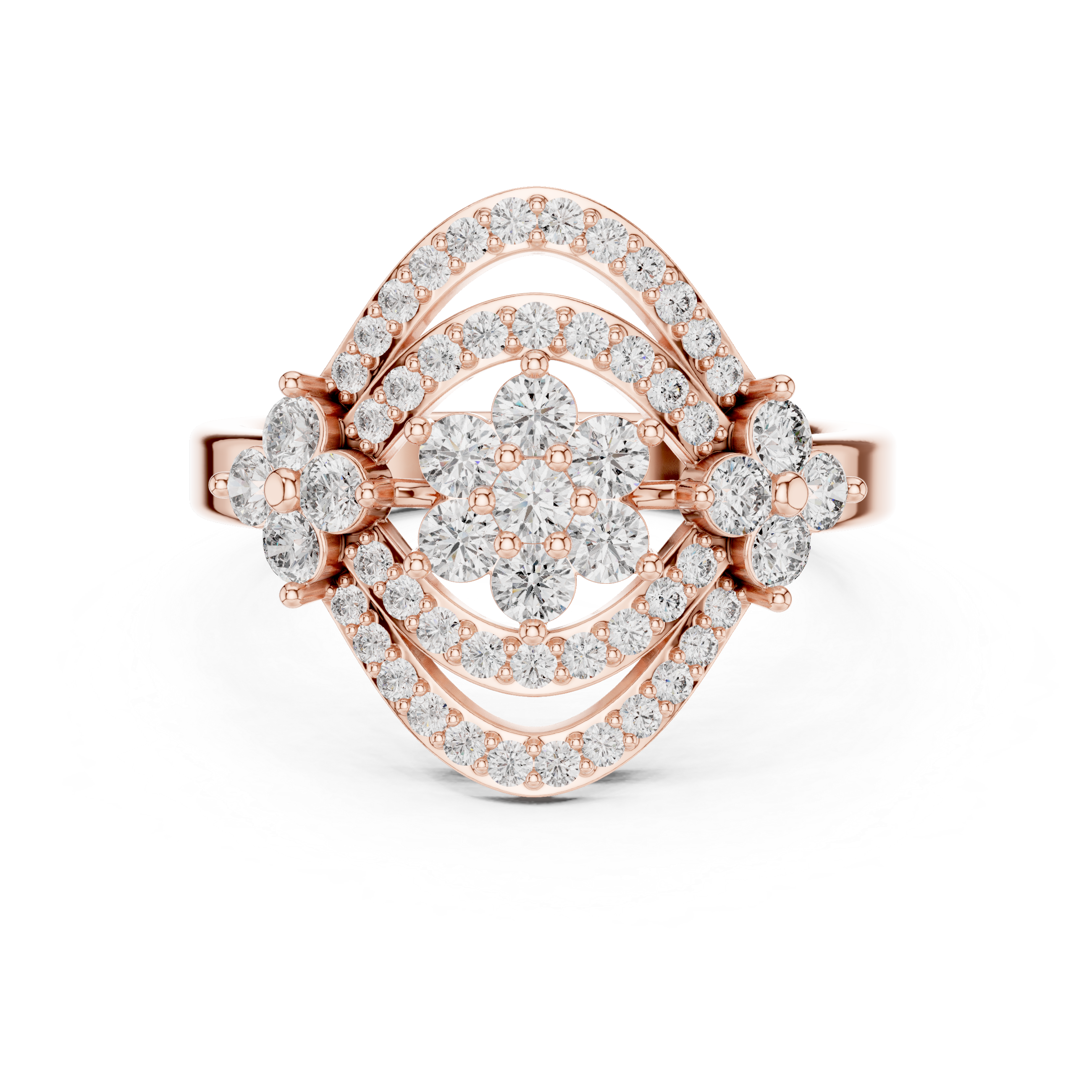 Round 10K 14K 18K 22K Rose Gold
