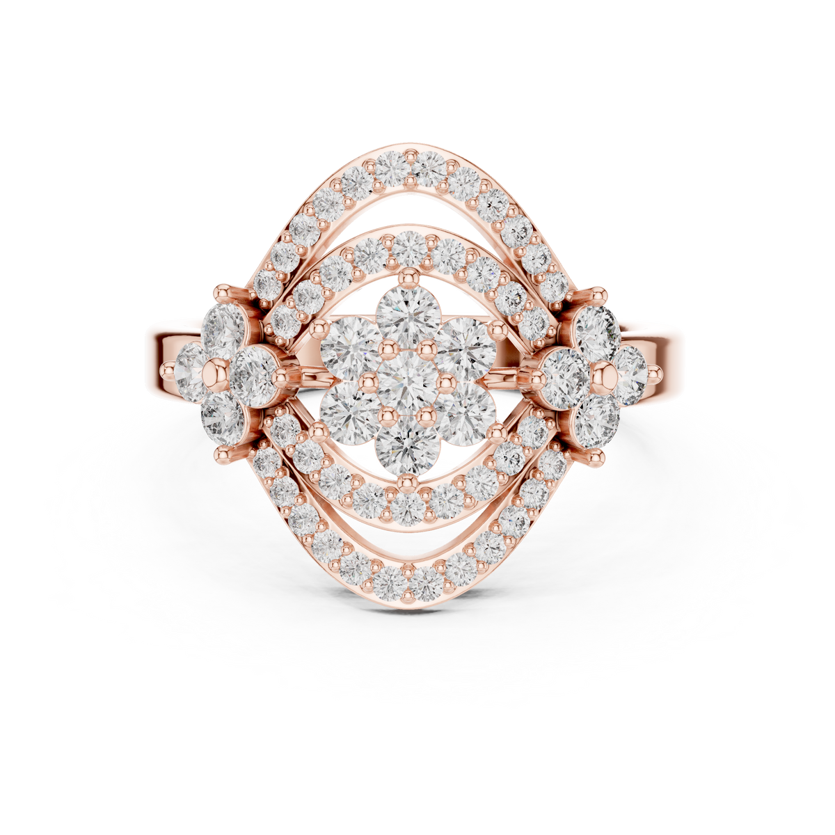 Round 10K 14K 18K 22K Rose Gold