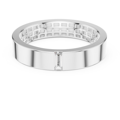 Baguette 10K 14K 18K 22K White Gold