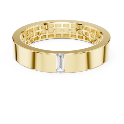 Baguette 10K 14K 18K 22K Yellow Gold