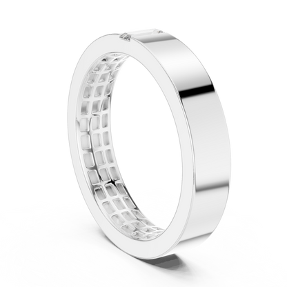 Baguette 10K 14K 18K 22K White Gold