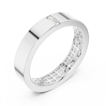 Baguette 10K 14K 18K 22K White Gold