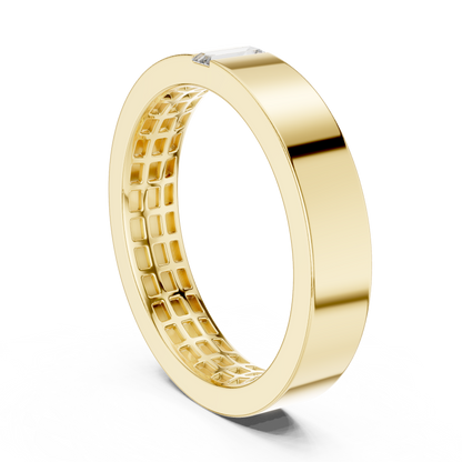 Baguette 10K 14K 18K 22K Yellow Gold