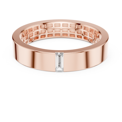 Baguette 10K 14K 18K 22K Rose Gold