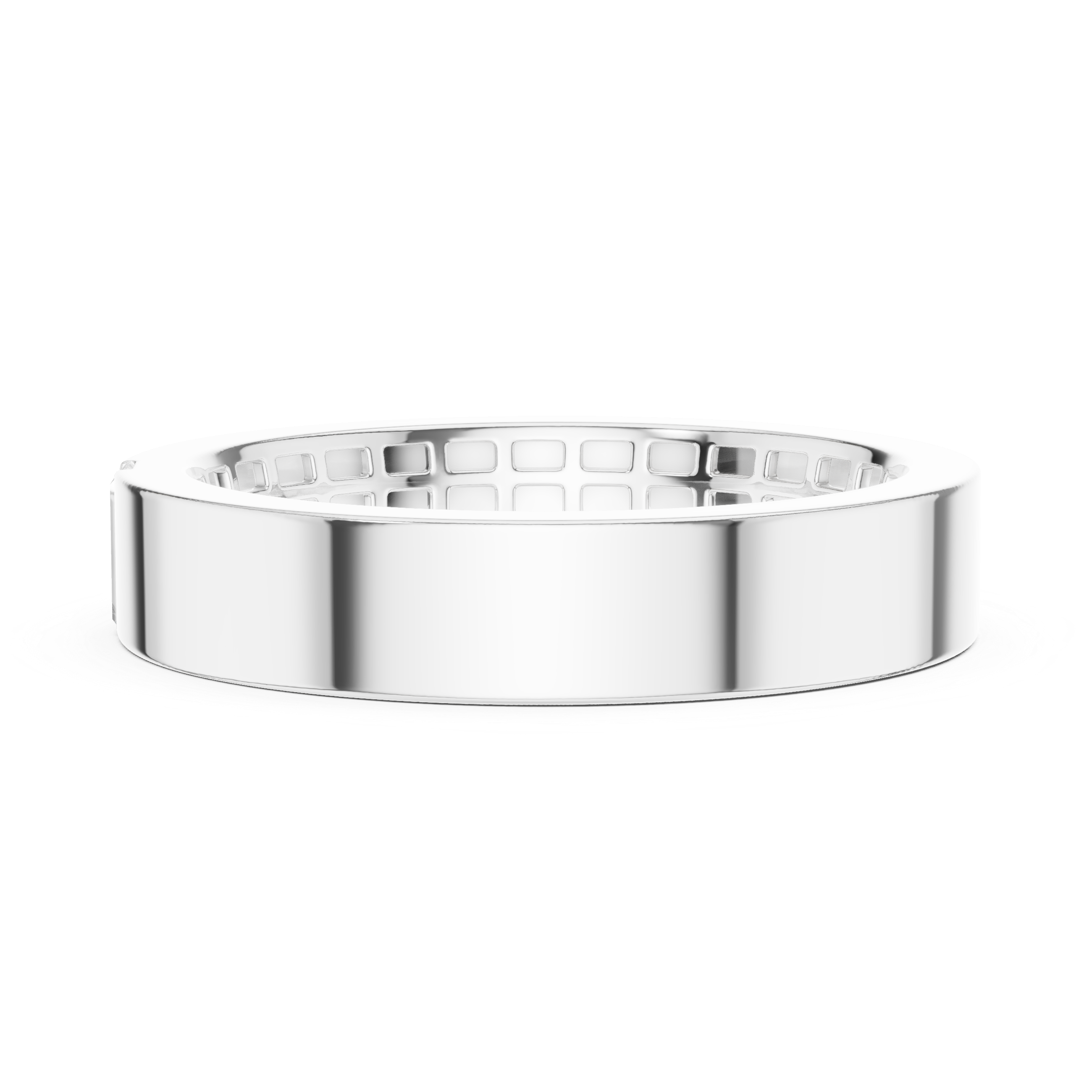 Baguette 10K 14K 18K 22K White Gold