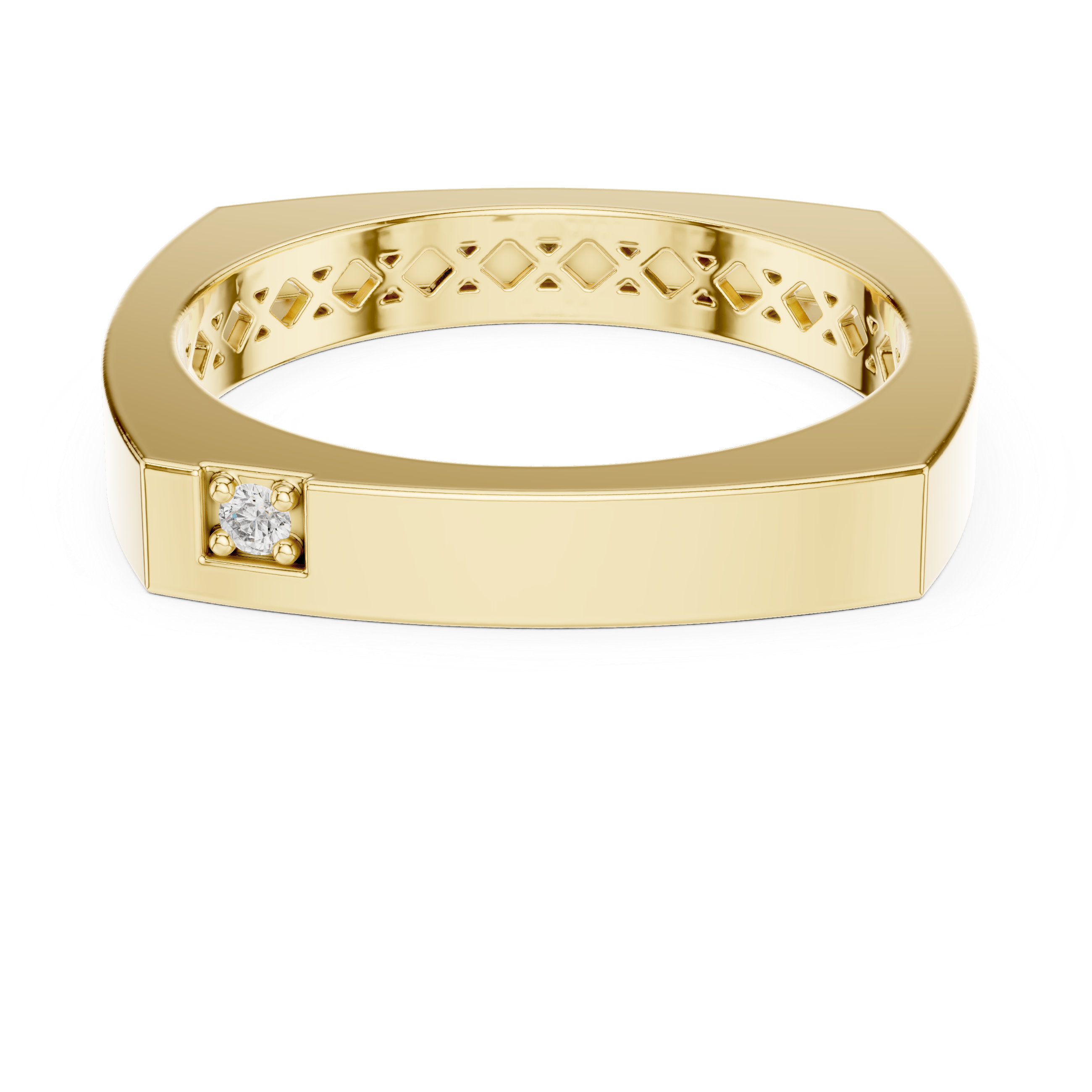 Round 10K 14K 18K 22K Yellow Gold