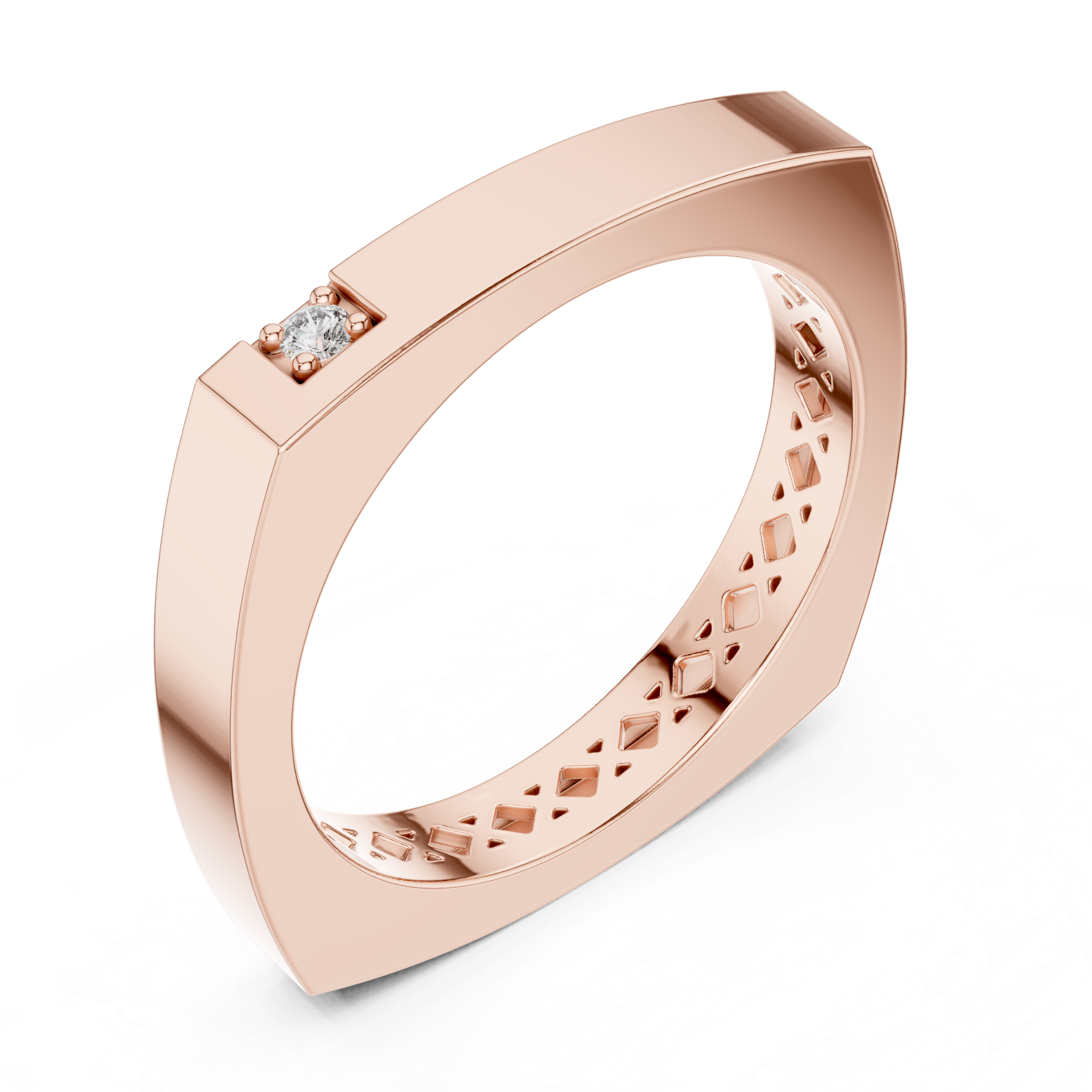 Round 10K 14K 18K 22K Rose Gold