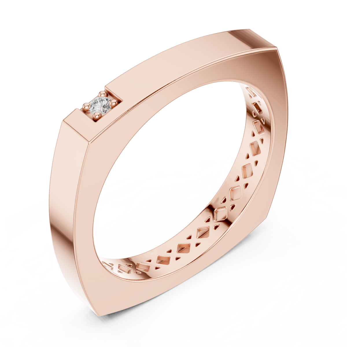 Round 10K 14K 18K 22K Rose Gold