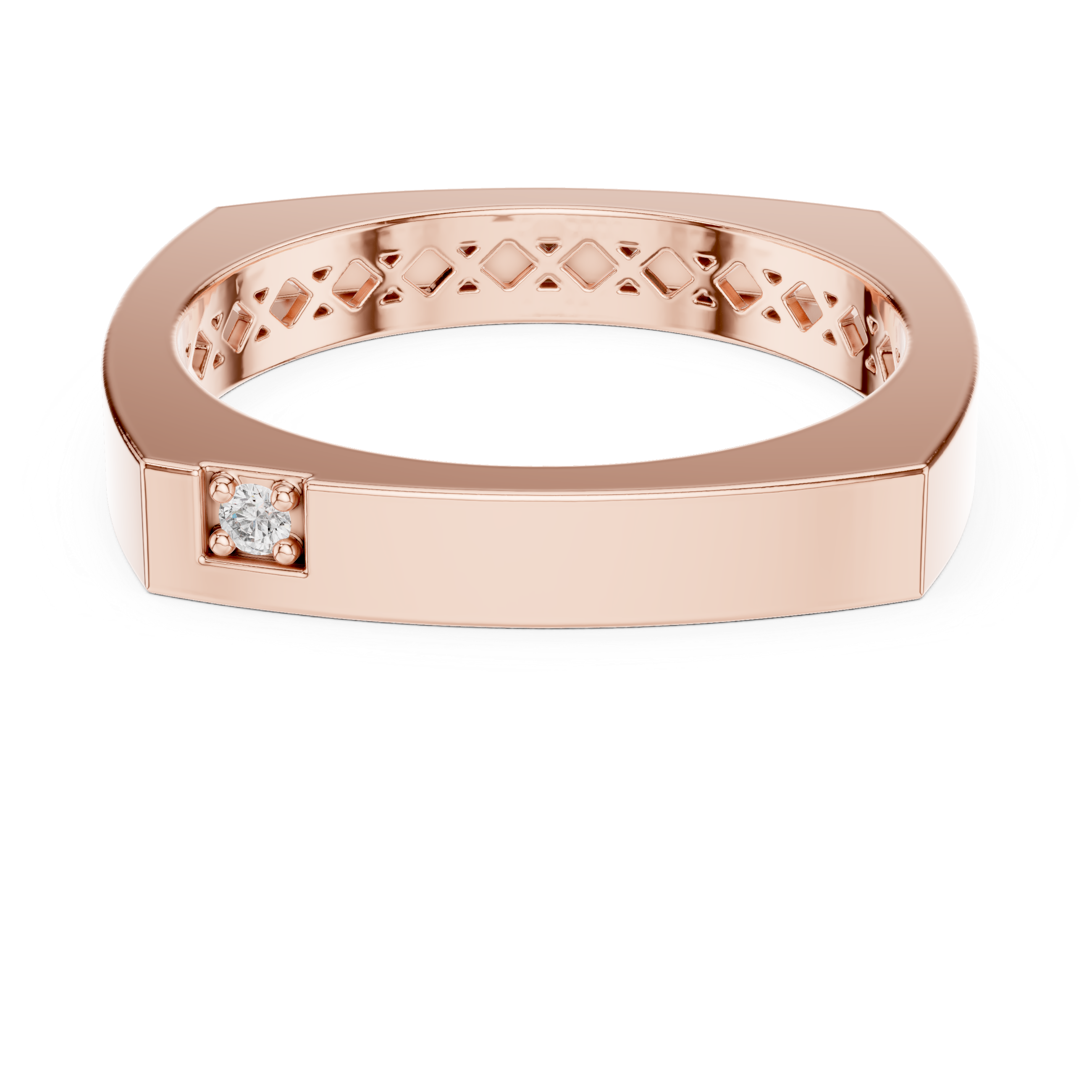 Round 10K 14K 18K 22K Rose Gold